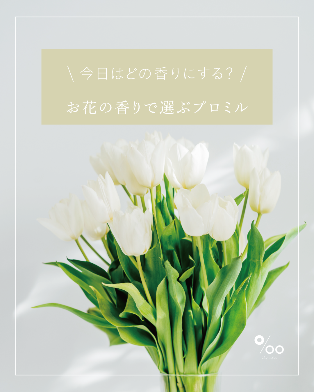 【今日はどの香りにする？💐 】お花の香りで選ぶプロミル🌸